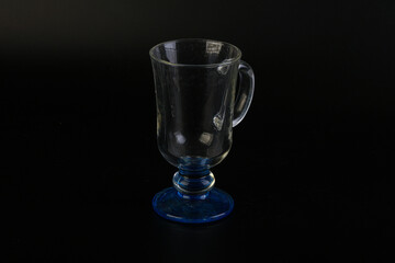 Empty glass cup for drinks