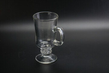 Empty glass cup for drinks