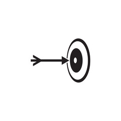 Target arrow logo design template