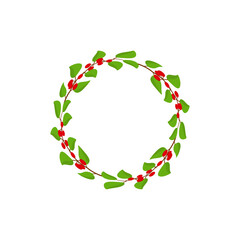 leaf border graphic design template vector