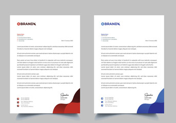 Fototapeta premium corporate letterhead template vector format