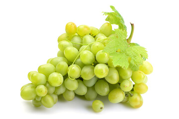 Grapes on a white background