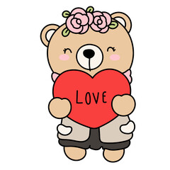 Valentines bear