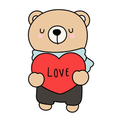 Valentines bear