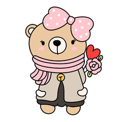 Valentines bear