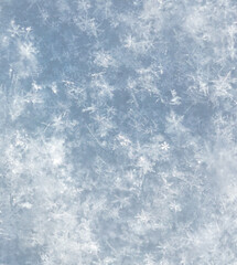 Fototapeta premium Close up of snowflakes as background.