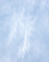 Close up of snowflakes as background.