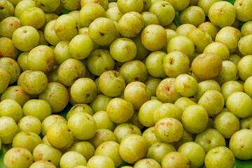 Beautiful Phyllanthus emblica fruit texture background