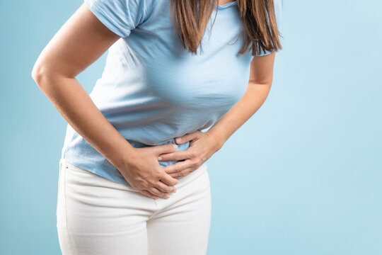 Woman with menstrual pain
