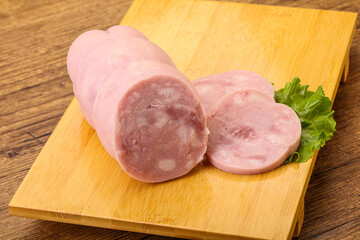 Natural ham with two slices