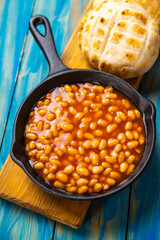 Baked beans, american staple food