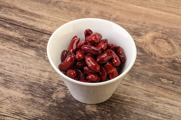 Canned red Kidney in the bowl