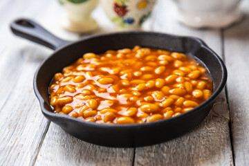Baked beans, american staple food