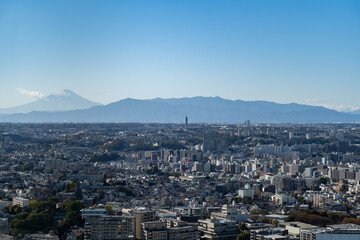 神奈川県横浜市からの富士山