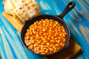Baked beans, american staple food