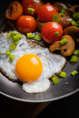 Sunny side up fried eggs