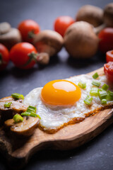 Sunny side up fried eggs