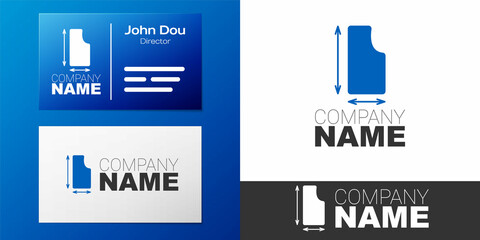 Obraz premium Logotype Sewing pattern icon isolated on white background. Markings for sewing. Logo design template element. Vector