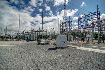Electric High-voltage power substation