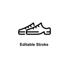 men's shoes icon designed in outline style in fashion and accessories icon theme