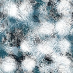 Seamless navy blue and white abstract grungy seamless surface pattern design for print. High quality illustration. Texture for background or textile or fabric or wallpaper or interior design.