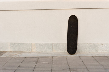 Black Skateboard in the street