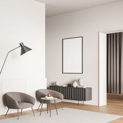 Canvas in light beige entrance hall