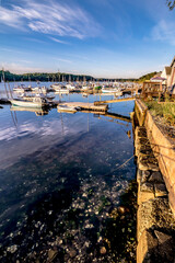 Fototapeta premium Greenwich Bay Harbor Seaport in east greenwich Rhode Island