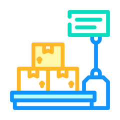 scales equipment color icon vector. scales equipment sign. isolated symbol illustration