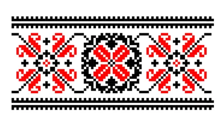 Foto op Canvas Traditional romanian motif pattern © maria410
