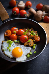 Sunny side up fried eggs
