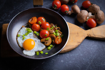 Sunny side up fried eggs