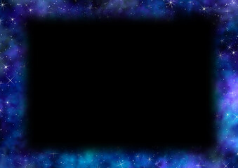 Obraz premium 星空フレーム黒2
