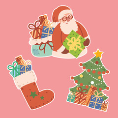 christmas stickers decoration