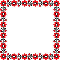 Fototapeta premium Frame with traditional motif 