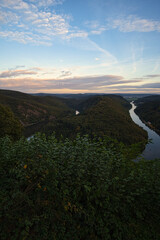 View of the Saar loop in Saarland.