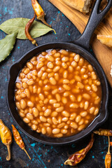 Baked beans, american staple food