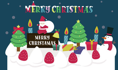  christmas card frame A set of easy-to-use christmas materials that can be used for postcards or　sale or banner