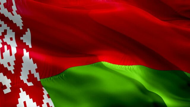 Belarus flag video. National 3d Belarusian Flag Slow Motion video. Belarus tourism Flag Blowing Close Up. Belarusian Flags Motion Loop HD resolution Background Closeup 1080p Full HD video flags waving