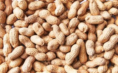  Bunch of peanuts with shell texture