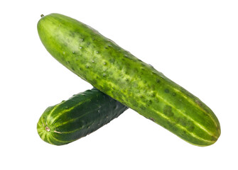  Bunch of cucumbers isolated on a white background