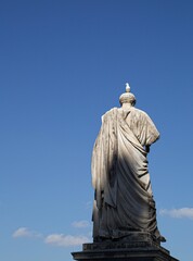 statue of a person and Dove