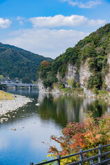 耶馬渓 - 青の洞門 - 競秀峰