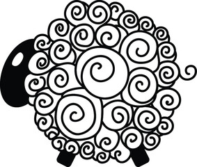 Sheep logo template