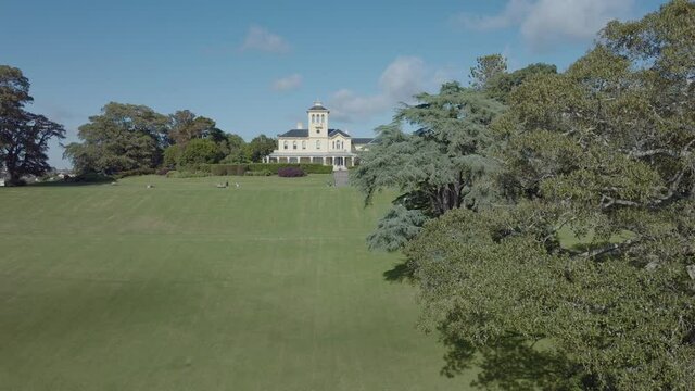 Aerial: Pah Homestead Art Gallery, Auckland, New Zealand