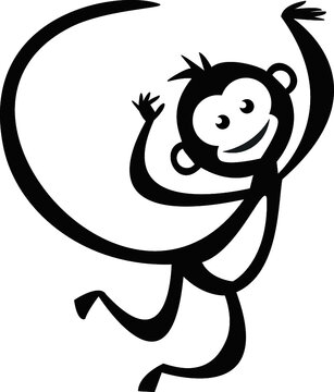 Monkey vector illustration