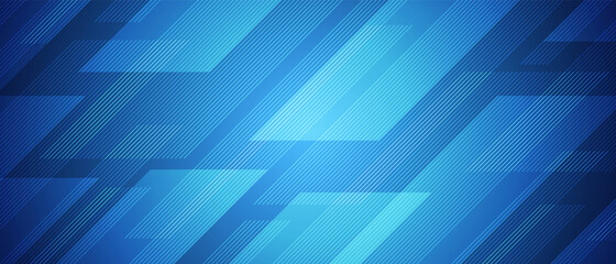 Fototapeta premium Abstract blue overlapping rectangle background