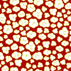 seamless popcorn pattern 