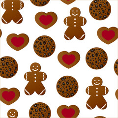 gingerbread cookies pattern