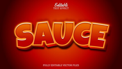 3D text effect sauce theme